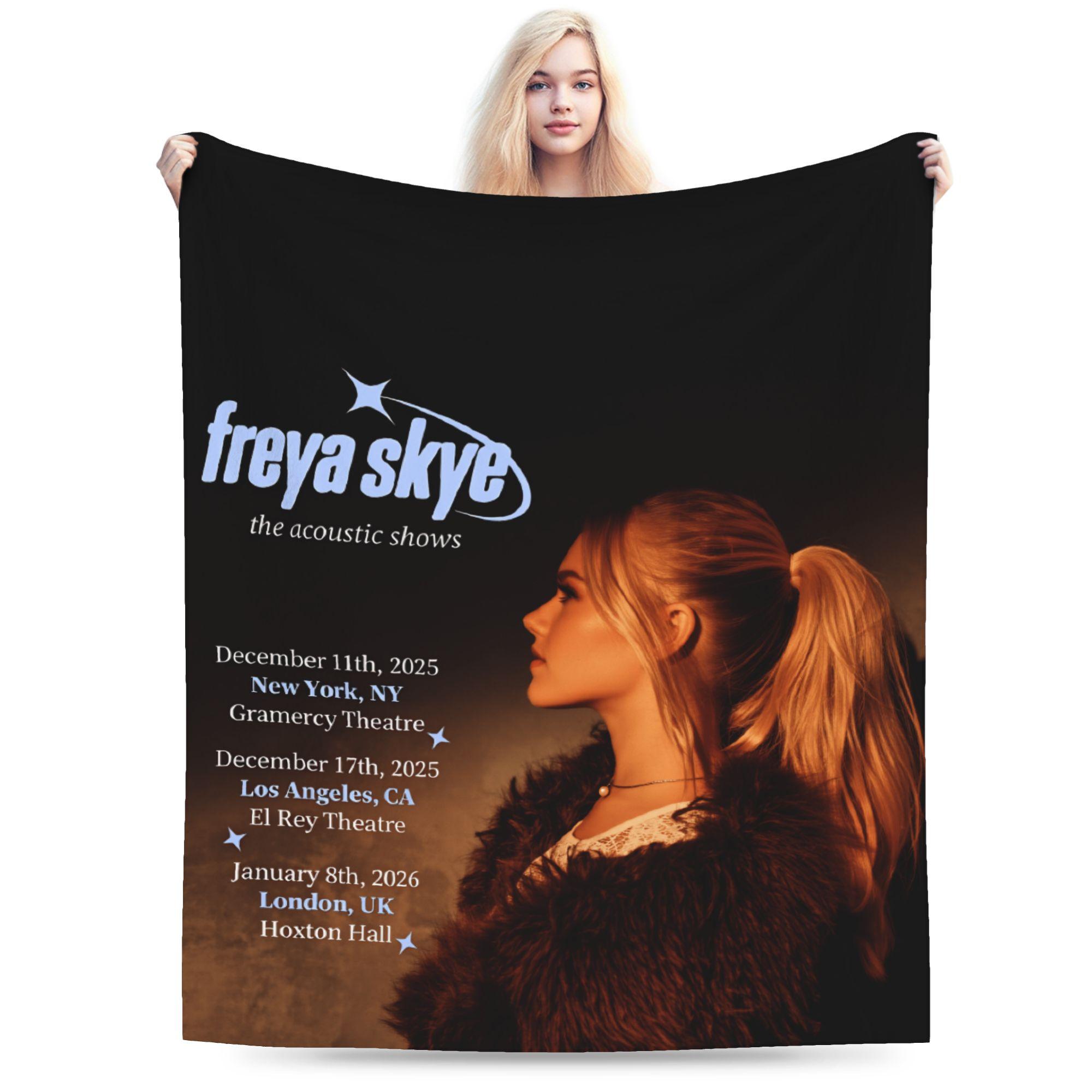 

Freya Skye British Singer Actress Blankets Warm Soft Plush Throw Blanket For Children Home Decor Flannel Bedspread Bed Cover 30x40in