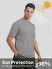 Men's UPF50+ Crew Neck Quick-Dry Sports T-Shirt: European & American Outdoor Spring/Summer Casual Sun Protection