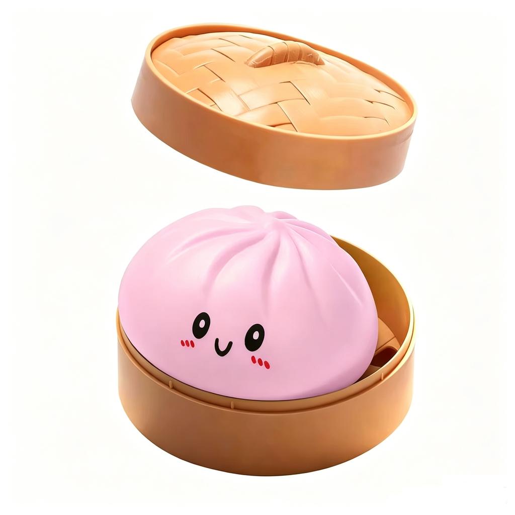 Glitzernder Riesenknödel-Brötchen Squishy Box Seltenes Design Stressabbau Überraschung Fidget Spielzeug Set