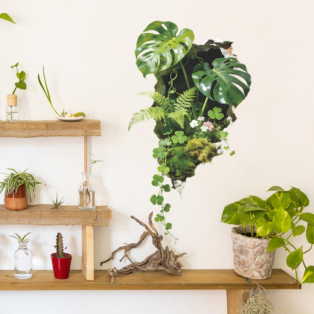Tropical Green Plants for Bedroom, Living Room, Entrance Hall, Home Decoration, Wall Beautification, Wall Stickers