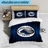 Set de așternut Atlanta Football Club 3 bucăți, Ideal pentru 1 husă de pilotă și 2 fețe de pernă, Perfect pentru cadou pentru fani, Ideal pentru dormitor, Cămin