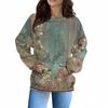 Women's Fashion Daily  Casual V-Neck Long Sleeve Printed Top