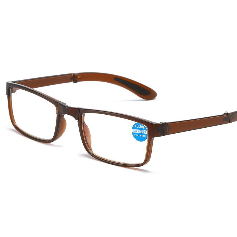 Quality Foldable Reading Glasses Portable Hyperopia Glasses HD Black Hyperopia Glasses with Glasses Case +10 To +40