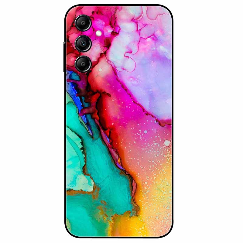 Hülle Für Samsung Galaxy A54 5G A34 A24 S23 Hülle Blume Marmor TPU Weiche Silikonhülle für GalaxyA54 A 34 Bemalte Handyhüllen
