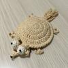 Nuovi Sottobicchieri a Forma di Scoiattolo all'Uncinetto Cartoni Animati Sottobicchieri Divertenti Tessuti a Mano Sottobicchiere per Tazza Lavorato a Maglia Resistente al Calore