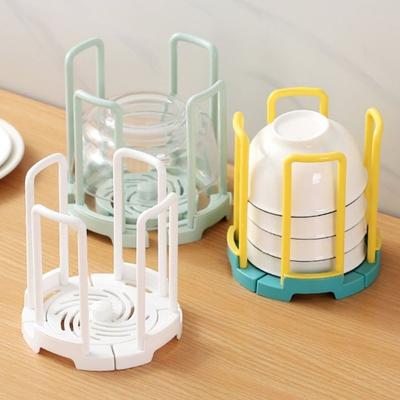 High Quality Plastic Drain Rack Retractable Portable Storage Rack Space-saving Detachable Bowl Plate Organizer Kitchen Supplies