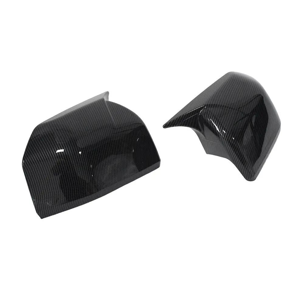 For Ford F150 F-150 2015-2020 Car Sticker Rearview Side Mirror Cover Wing Cap Exterior Door Rear View Case Trim Carbon Look