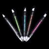 1Pc Nail Art Brush Dotting Tools 2 Way Sculpture Pen Silicone Head Carving Craft ,
