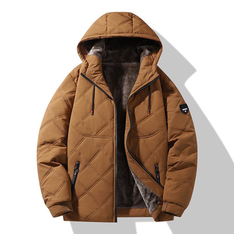 Winter Hooded Windproof Thickened Warm Cotton-padded Clothes Casual Commuting Loose Coat Flow Versatile Velvet Cotton Clothes
