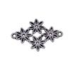 Filigree Diamond Shaped Connectors Ornate Multi Loop Links For Jewelry