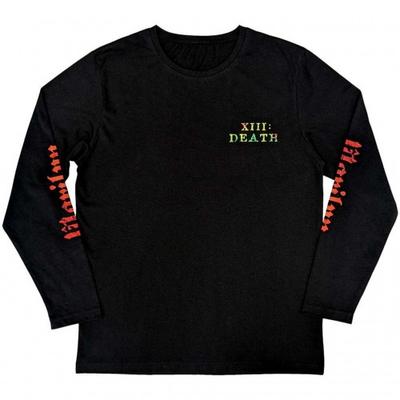 Marilyn Manson Unisex Adult Death Back & Sleeve Print Long-Sleeved T-Shirt