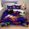 3pcs Superman Cover Set,Soft Comfortable Duvet Cover,Guest Room (1*Duvet Cover + 2*Pillowcases, Without Core) Yy251024081