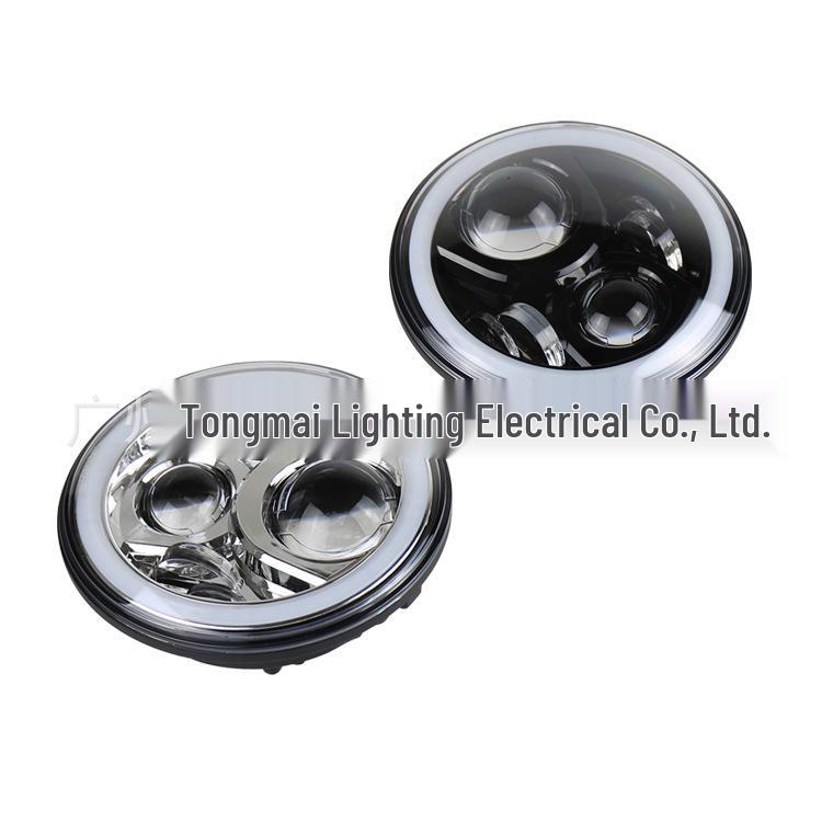7-inch RGB LED Wrangelight: Bluetooth Controlled, 40W Modified Car Headlights for Wrangler.