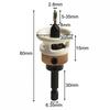 Hex Shank Countersink Drill Bit Set with Depth Stop for Accurate Holes