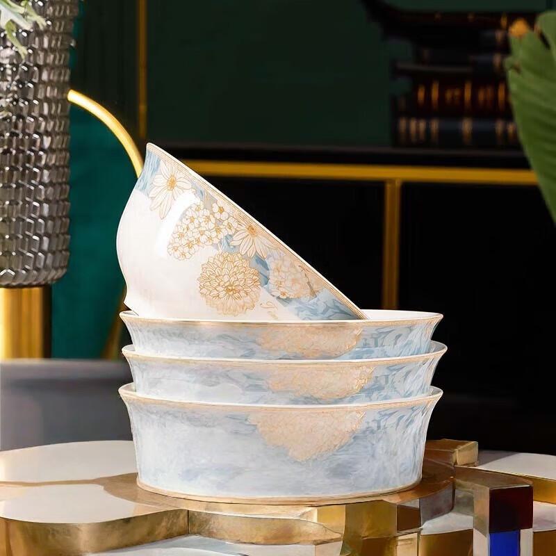 Jingdezhen Ceramic Multi-Purpose Bowl Set (4-Pack)