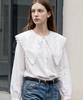 FOREVER21 Big Collar Lace Trimmed Blouse (Ftdcbl021)