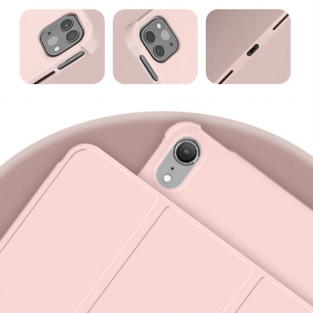 Case for iPad 11" 2025 A16 (11th gen.) / iPad 10.9" 2022 (10th gen.), Smart Pencil, with stylus holder, pink
