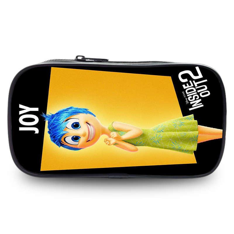 Inside Out 2 Large Capacity Pencil Case For Students Oxford Material