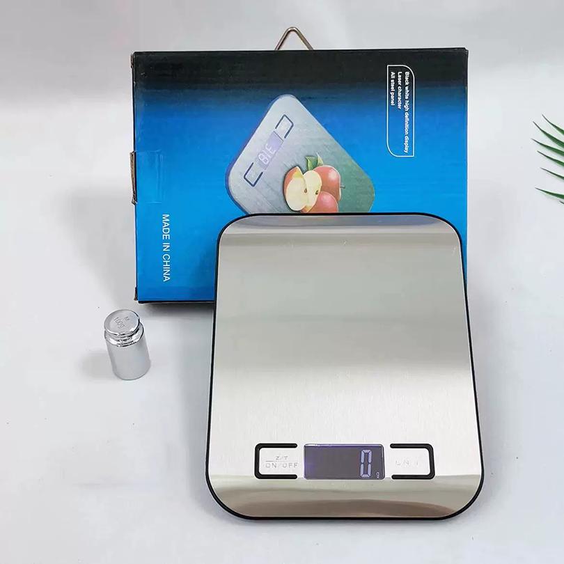 Stainless Steel 10kg 5kg/1g Electronic Digital Kitchen Scale LED Display Panel Scales Home Jewelry Food Snacks Weighing Tools