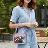 Thick Chain Water-Sprinkling Festival Bag Clear PVC Rhinestone Inlaid Shoulder Bag  Casual Outing
