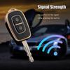 HIBEYO Soft TPU Key Fob Cover with Keychains for Renault Duster Kwid Dacia Sandero Master Megane Logan Key Case Shell 2 Buttons-Black