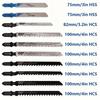 20/40Pcs T-Shaft Jigsaw Blades HCS Assorted Jig Saw Blades For Wood Plastic Metal Cutting Thin Metal Specific Jigsaw Blades