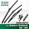 For Subaru Outback BR / BM 2009-2014 2010 2011 Wiper Front & Rear Wiper Blades Windshield Windscreen Window Brushes 26"+19"+14