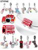 Charm Bead Components Plata Copper Metal Colors Car Snow Boots Bead Components Charm Bead Component Pendant Bead Component Designed For Authentic