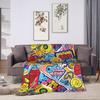 Soft Blankets Decorative Subway-Surfers Jake Tricky  Throw Blanket  Flannel Bedspread For Living Room Funny Sofa Bed Cover