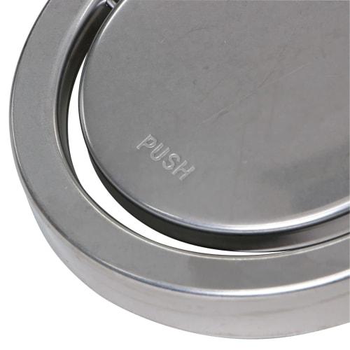 Belca Made in Japan Drain Cover, Rotating Drain Plate for Sinks, Fits 14.5cm Diameter, 14.3cm Diameter x 1.7cm Height, Stainless Steel, SP-205