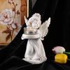 European Retro Angel Candlestick Resin Ornament for Romantic Candlelight Dinner Decor