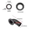 Durability Scubas Elbow Connector with Seal Rings and Nut Elbow Airways Hose Connector Assembly