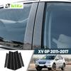 Glossy Black Carbon Fiber Window Door Deal B C Pillar Post Cover Sticker For Subaru XV GP 2011-2017 2012 2013 2014 2015 2016