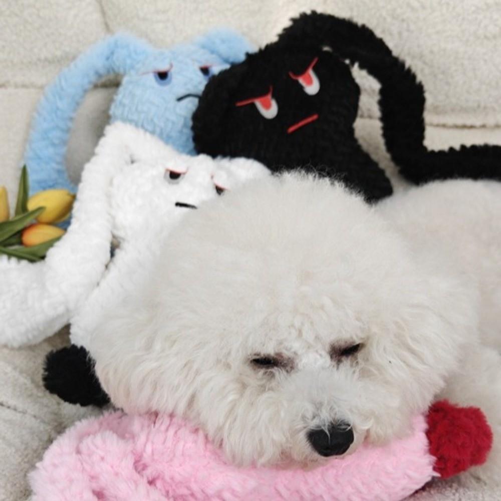 Long Eared Rabbits Pet Plush Toys Bite-Resistant Squeaky Dog Toys Dog Chew Toys  Interactive Play