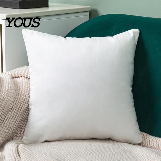 High-density Velvet Pillow Cover Solid Color Cover, Soft Plush Throw Case, 17.7x17.7 Inch Directional Smooth Cushion for Sofa, Bed, Office, Cozy Home
