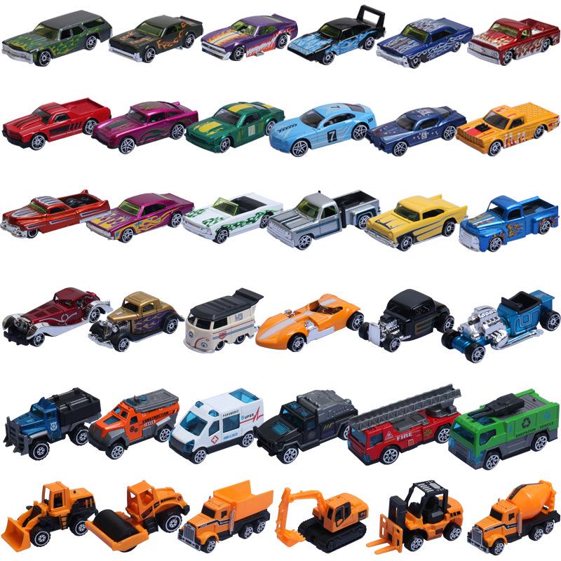 1:64 Alloy Toy Car Racing & Police Model Set for Kids