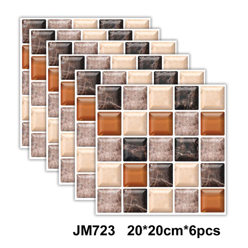 Self-Adhesive Marble Wall Tiles - Waterproof Stickers for Kitchen Backsplashes, Bathrooms, Living Rooms, Easy to Install and Rem