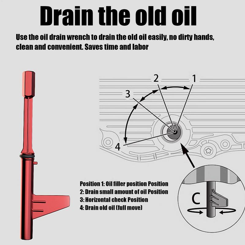 For Benz Metal Transmission Oil Filling Tool Metal Oil Draining Tool Transmission Fluid Refilling Equipment With Case For Car