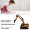Backhoe Loader Heavy Duty Wheeled Excavator Durable 1: 60 Scale Site Backhoe Digger for Kids Decoration