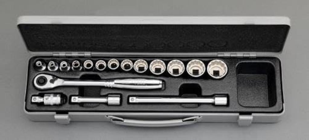 ESCO Socket Wrench Set 3/8"DR EA618J-7