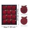 Ribbon Bowknot Flocked Tree Pendant Striped Texture Hanging Bowknot Balls  Room Decor