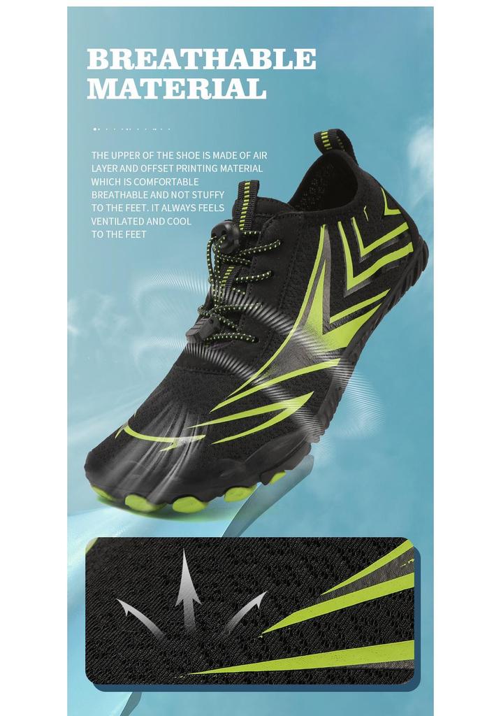 2025 Breathable Five-Toe Water Shoes for Couples - Beach, Swimming, Hiking