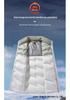 Unisex Color-Block Down Vest: Lightweight, Warm, Windproof Winter Jacket with Stand Collar