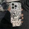 Electroplated Metal Buttons Make Money Every Day Apple 16 Mobile Phone Case iPhone15promax Colored Silver 1413 Matte 12