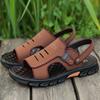 Mode Herren Retro Outdoor Lederschuhe für Männer Sommer Neue Herren Sandalen Luxus Hohe Qualität Rindsleder Strandschuhe Rutschfest Herren Hausschuhe