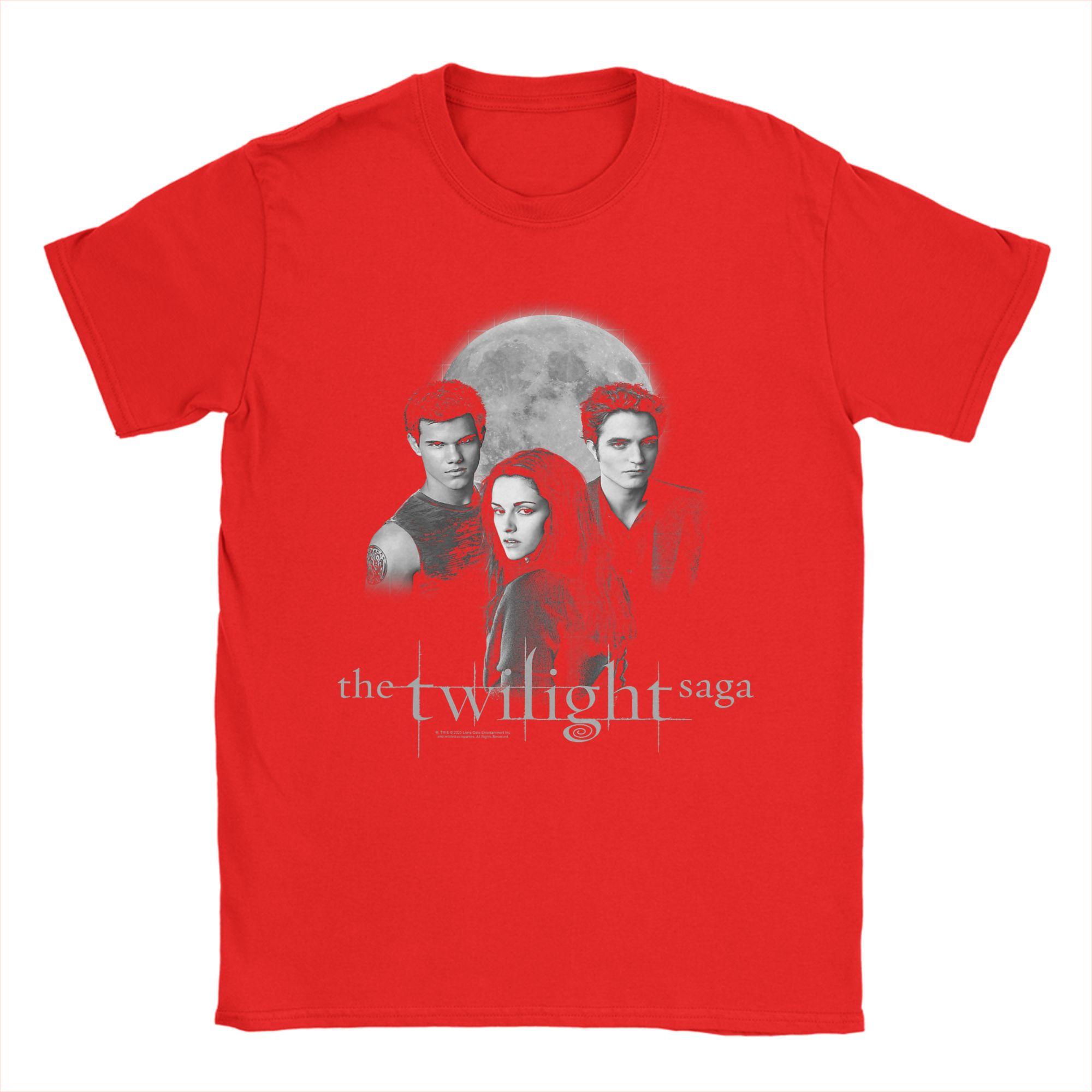 Twilight Saga Jacob Bella Edward Movie T Shirt Summer  YK Funny TShirts Cotton Novelty Tshirt For Unisexs Casual Top Tees S