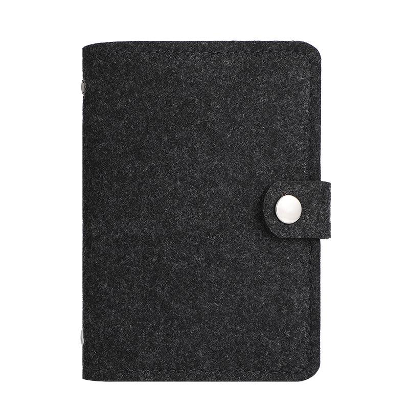 A7 Felt Pocket Book: Portable, Stylish Notebook for Girls – Grid, Blank, and Lined for Financial Management Diary.