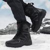 Men's Snow Boots Mens Winter Boots Retro Combat Boots Anti Slip Wear-resistant Outdoor Boots Outdoor Waterproof Boots