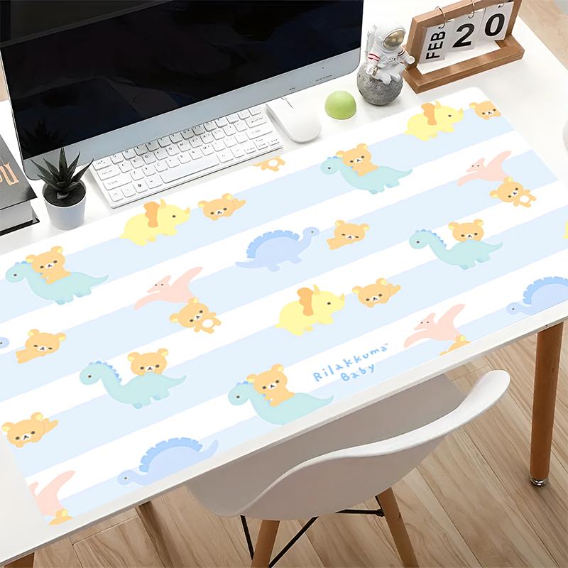 Mouse Pad XXL Esports Keyboard Mat Computer Gaming Acessories Kawaii Office Desk Mat K-korilakkuma R-rilakkuma Cartoon Mousepad