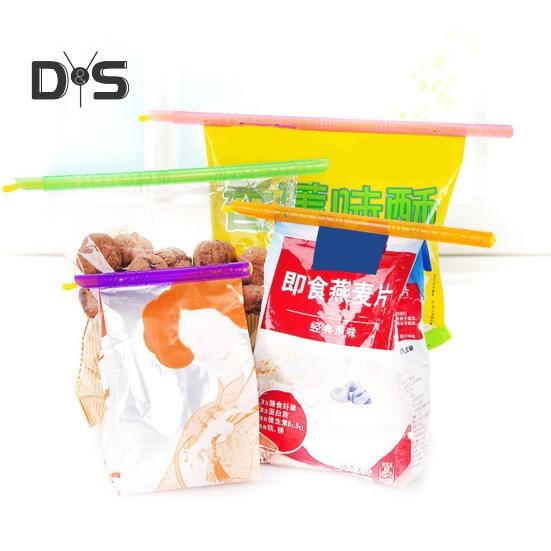 8Pcs Bag Sealer Stick Food Sealing Clamp Stay Freshness Plastic Closure Rods Eco-friendly Airtight Chip Clips Food Storage Sealers